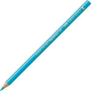 Faber-Castell Buntstifte Polychromos 110154, kobalttürkis hell, Farbnummer 154, 1 Stück