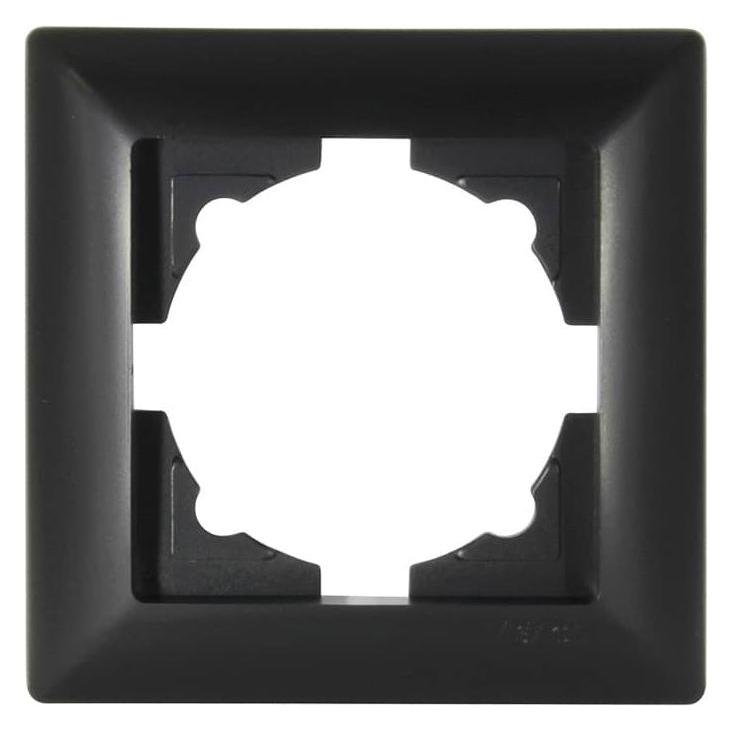 Gunsan Visage 1-fach Rahmen für 1 Steckdose Schalter Dimmer Schwarz (31793569)