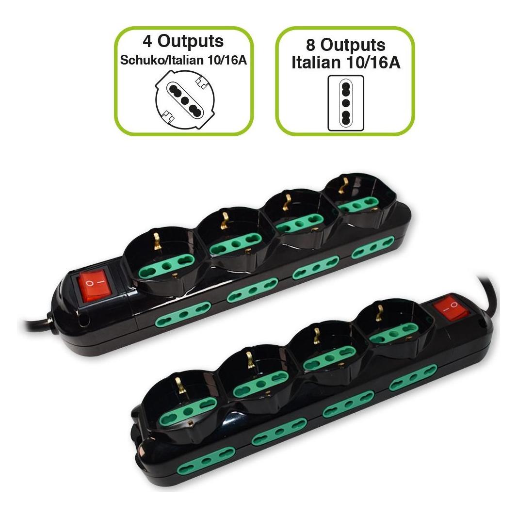 Tecnoware Power Systems Power Cleaner 12 (12x, CEE 7/3, CEI 23) (FMP12IIG)