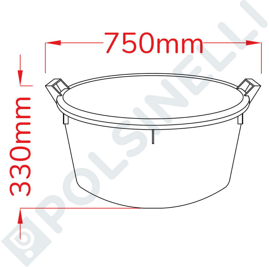 Polsinelli Cuve de Macération en Plastique 100 L
