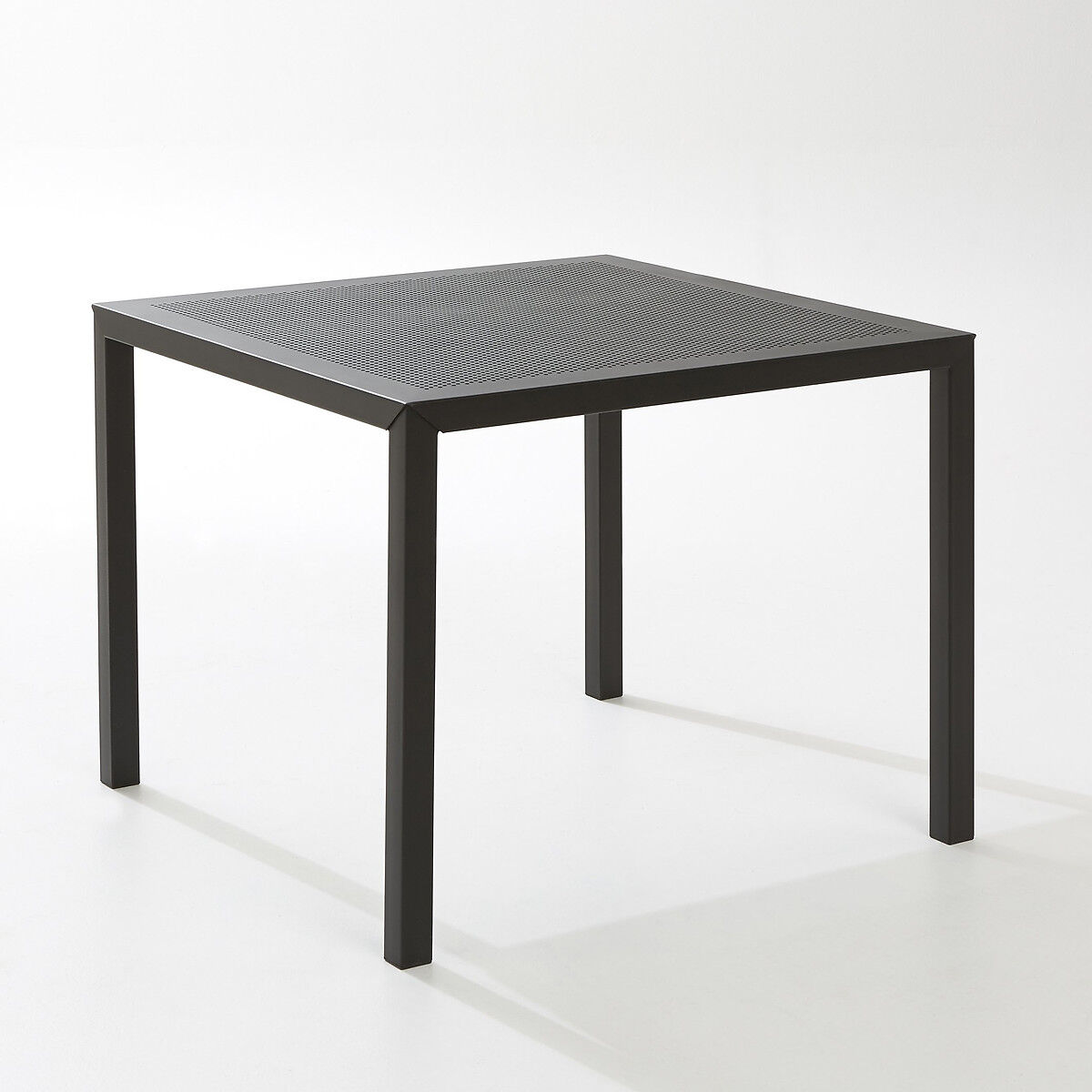 LA REDOUTE INTERIEURS Table de jardin carrée, métal acier perforé, Choe
