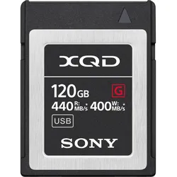 Sony XQD G-Serie (120 GB, XQD), Speicherkarte, Schwarz