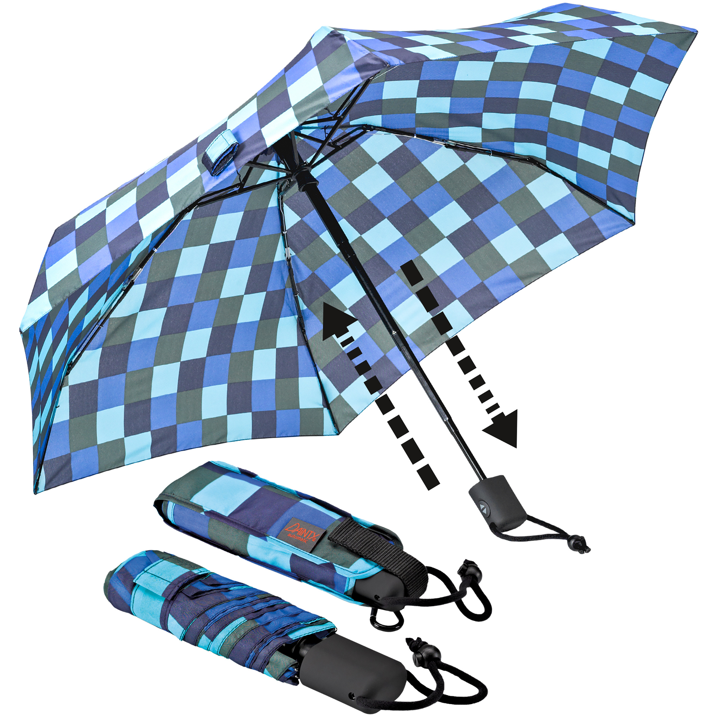 Euroschirm Dainty Automatic Regenschirm Wander- & Trekkingschirme blau Trekking
