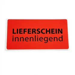 Lieferschein Etiketten Haftetiketten Aufkleber Warnetiketten Hinweis Versand 50