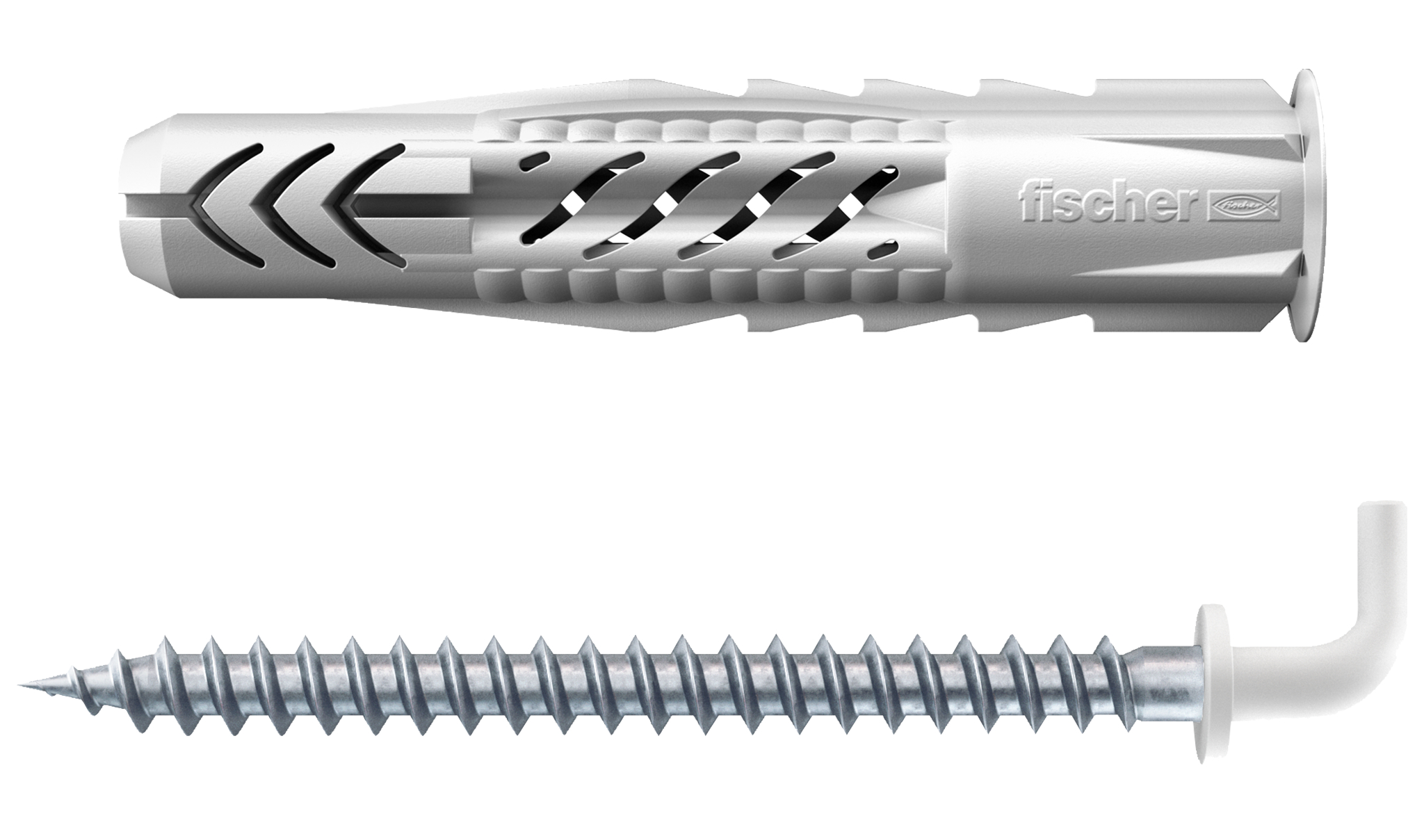 fischer Deutschland Vertriebs GmbH fischer Universaldübel UX 8 x 50 WH N mit Rand und Winkelhaken nylonbeschichtet; Mit Winkelhaken (weiß beschichtet) 094413