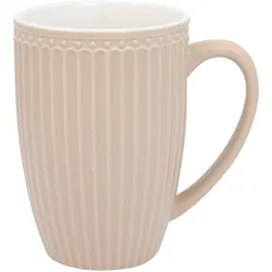 GreenGate Alice Everyday Hoher Latte Becher mit Henkel, creamy fudge