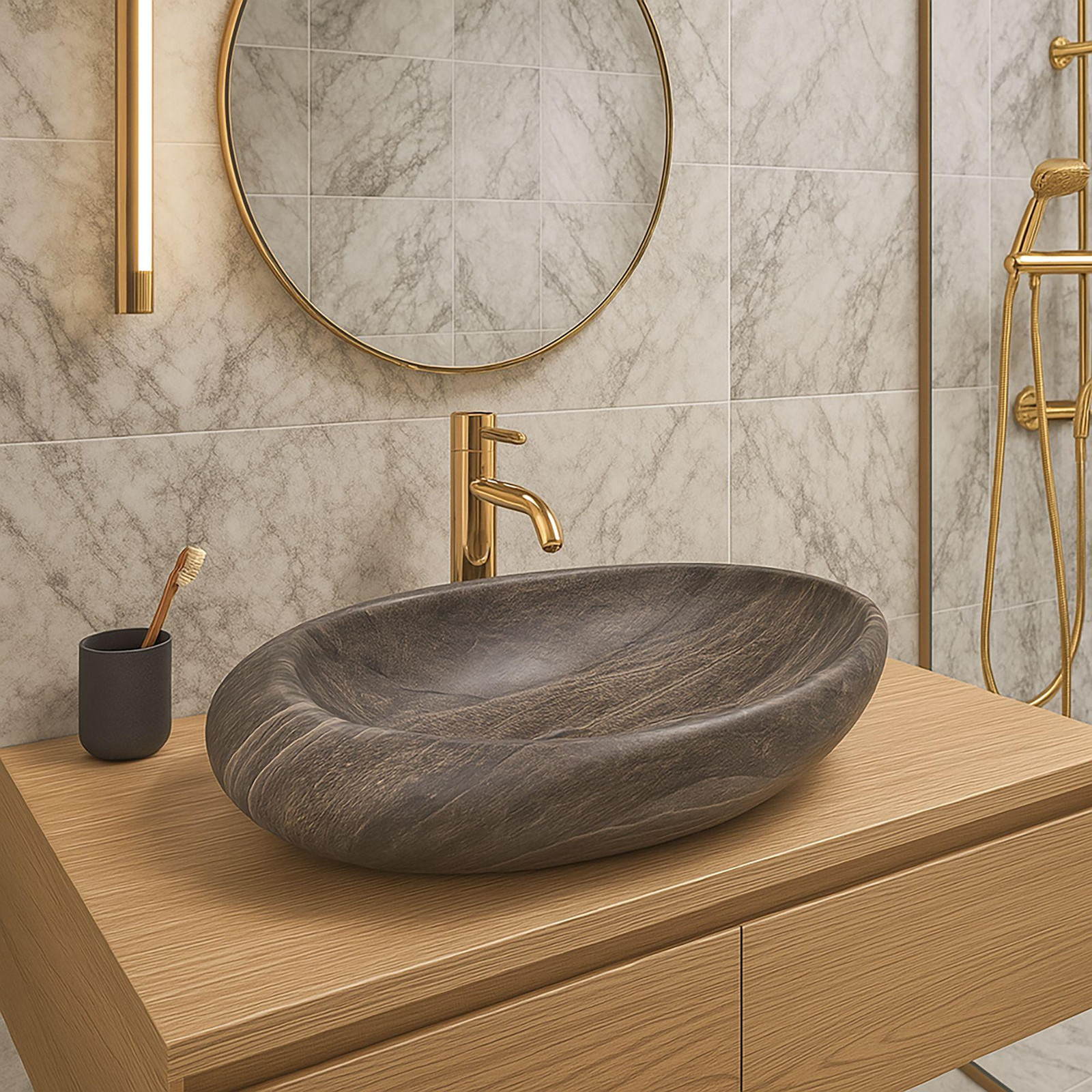 Rea Opzetwastafel Roxy A Stone D. Grey