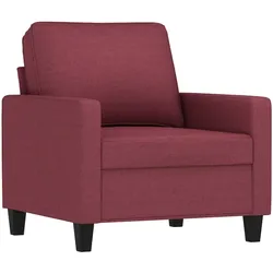 vidaXL Sessel Weinrot 60 cm Stoff