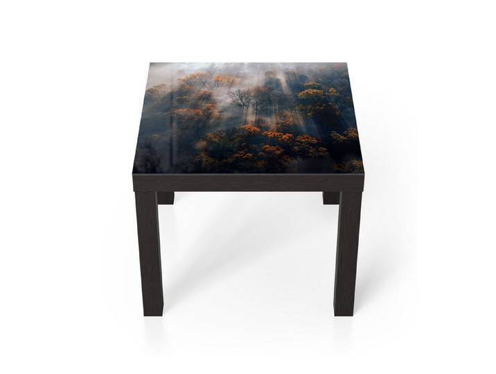 DEQORI Couchtisch 'Herbstlicher Nebelzauber', Glas Beistelltisch Glastisch modern