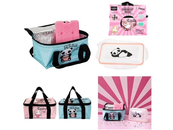 THE CONCEPT FACTORY Lunch-Box KAWAII 0.26L blau