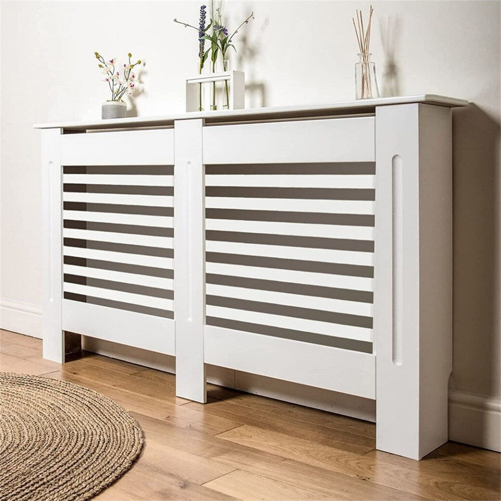 ClassicLiving Abbi Extra Large Radiator Cover White 101.2cm H x 152cm W x 19cm D
