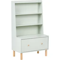 BÜCHERREGAL mit 3 Ebenen 120 cm Hellgrün Quilpie