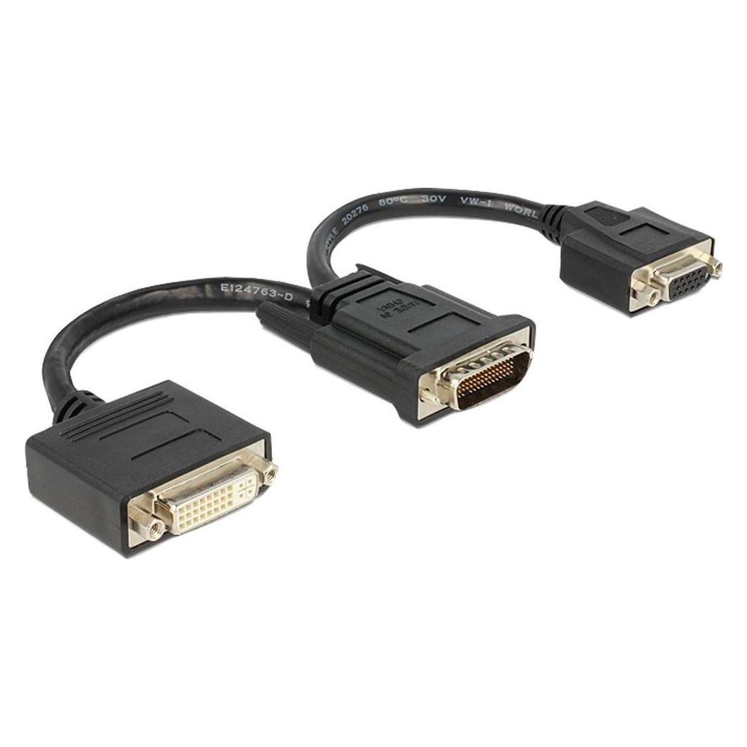Delock DMS-59 zu 1xDVI+91xVGA Adapter, 20cm (VGA) (65555)