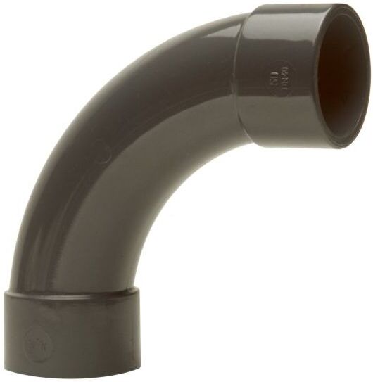 Bänninger PVC-U Bogen 90° 1420119012 63mm, DN 50, beidseitige Klebmuffe