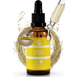 Qidosha Vitamin-D Premium, 50 ml, für 1700 Tropfen, Vitamin D3 + K2 MK7, je Tropfen 1000 I.E.