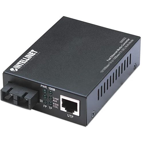 Intellinet Fast Ethernet 10/100Base TX Medienkonverter für SC Duplex (506502)
