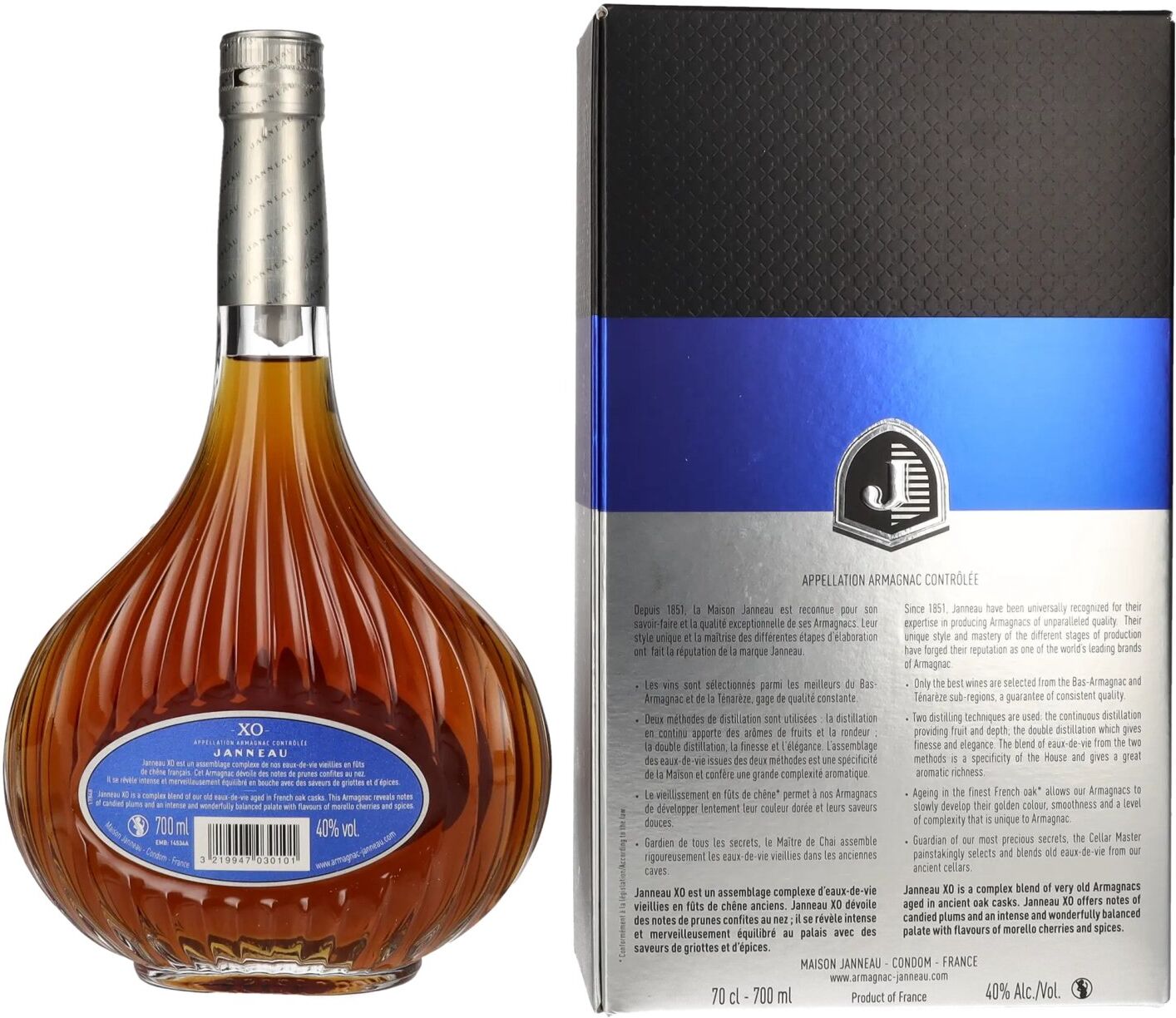 Armagnac Janneau Janneau XO Grand Armagnac 40% Vol. 0,7l in Geschenkbox