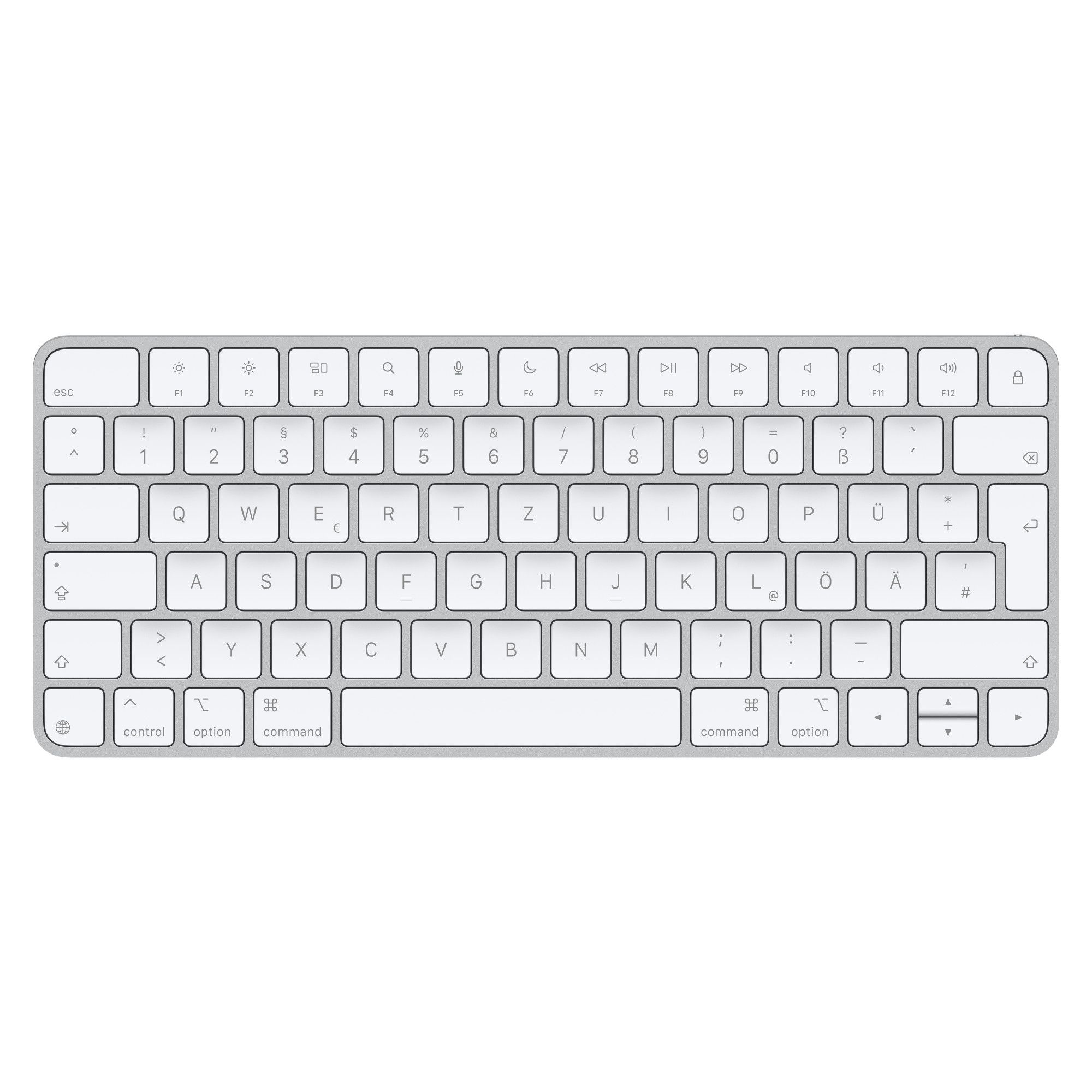 Apple Magic Keyboard Universal Tastatur QWERTZ USB + Bluetooth (Weiß) MXCL3D/A