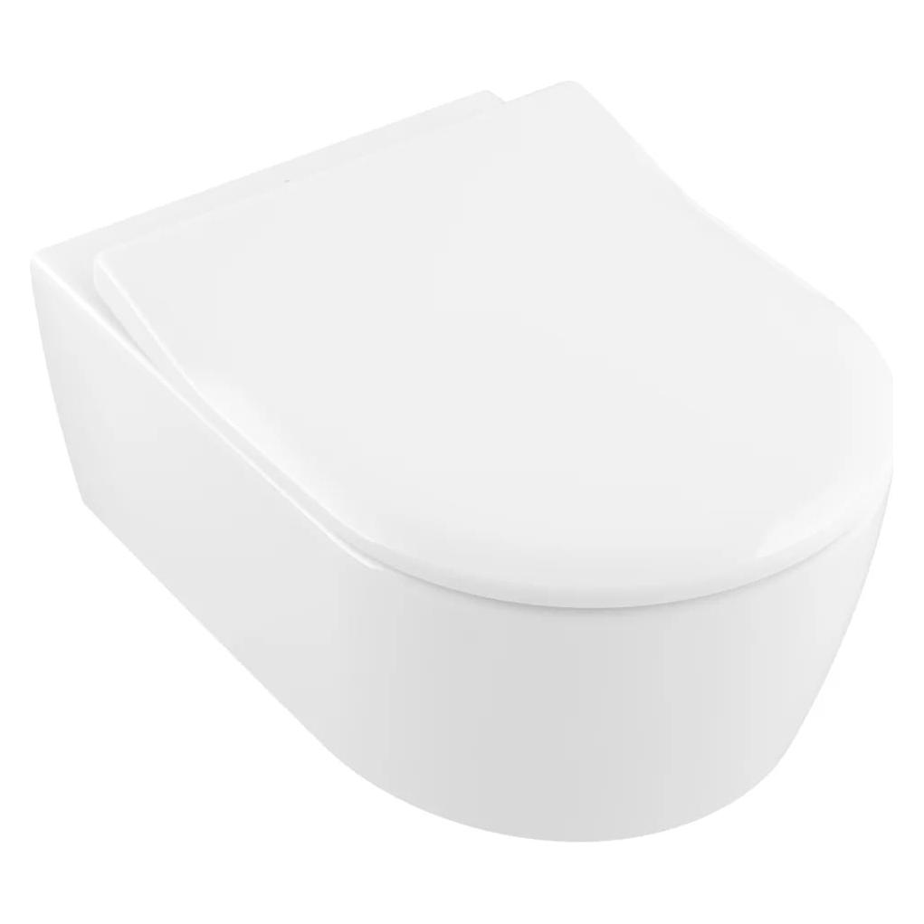 Villeroy & Boch V&B Combi-Pack AVENTO m WWC ti. DF und WC-Sitz SlimSeat we (5656RS01)