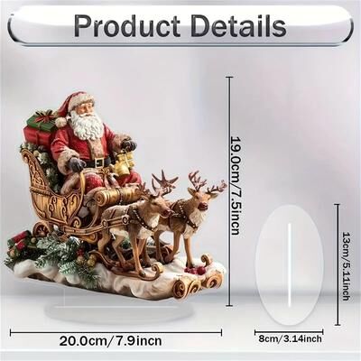 Uplift Picks Bohemian Acrylic Christmas Desktop Decoration For Warm Festive Room Styling Gifts c