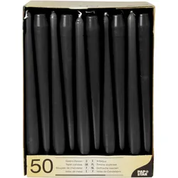 PAPSTAR Kerzen 25 cm schwarz
