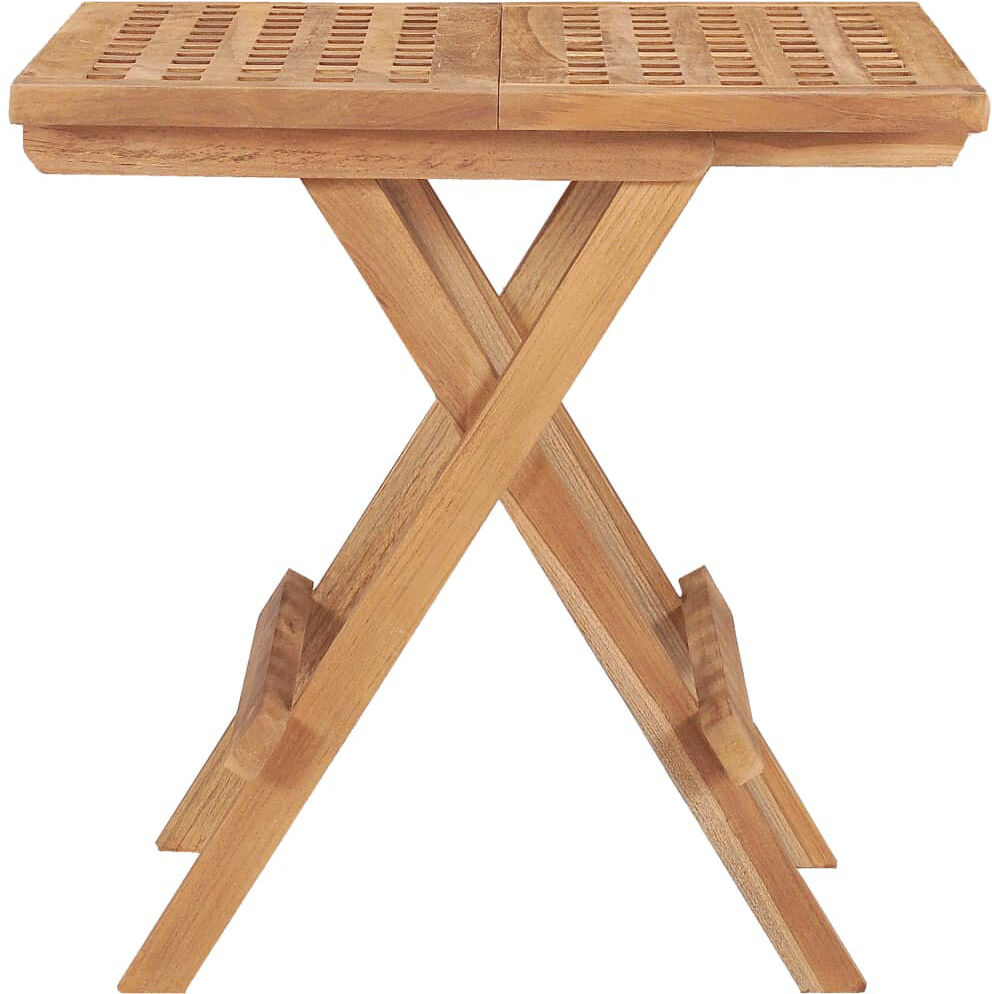 Bay Isle Home Adlington Square Teak Solid Wood Outdoor Bistro Table - 50 cm W 50 cm D