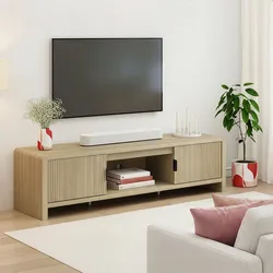 Fernsehschrank Lukkodso 150x40x40 cm Eicheoptik [en.casa]