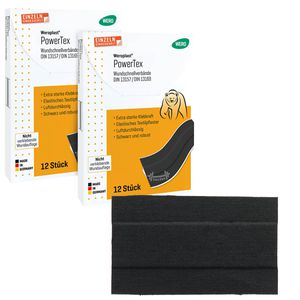 Wero Pflaster PowerTex Wundpflaster, 24 Stück, wasserfest, elastisch, atmungsaktiv, 10 x 6cm