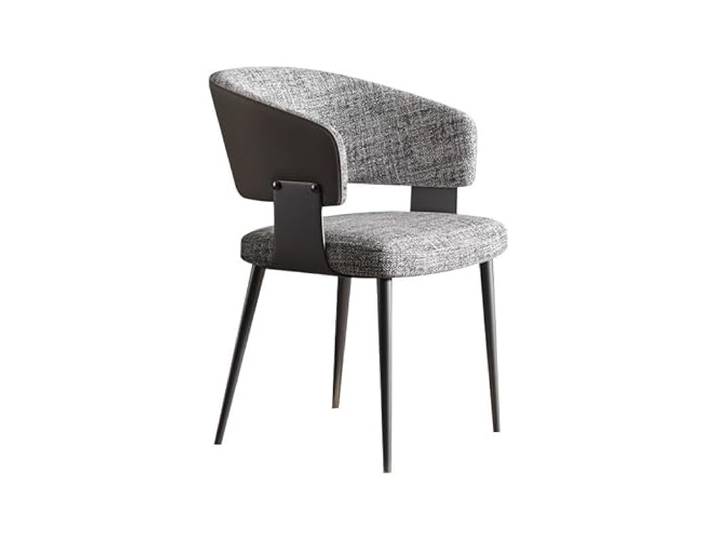 DIANXI Lounge-Sessel Italienische minimalistische Esszimmerstühle for den Heimgebrauch, leichte Luxus-Restaurantstühle, Hotel-Esstisch und Stühle, Hocker mit Rückenlehne