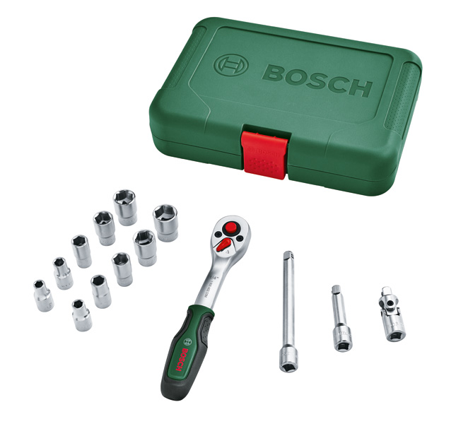 Bosch Handwerkzeuge 1/4"-Ratschen-Set 14-teilig 1 600 A02 BY0