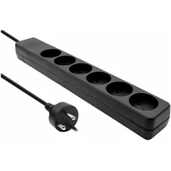 MicroConnect, Steckdosenleiste, Danish Power Strip 6-way (6x, Typ 13, 5 m)