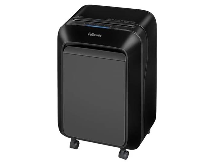 Fellowes papierversnipperaar 16 vel cross=cut (P4), papiervernietiger voor kantoor, thuiskantoor, Powershred LX210, shredder met 23L opvangbak, 100% Jam Proof, Safesense, zwart