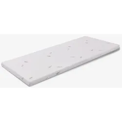 MiaSuite Topper aus Waterfoam 120x190 - 3 cm hoch, abziehbar, Gewebe Aloe Vera| Matratzenauflage H3