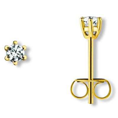 Paar Ohrstecker ONE ELEMENT "Zirkonia Ohrringe Ohrstecker aus 333 Gelbgold", gold, Ohrringe, Damen, Damen, Gelbgold 333 Gold, Gelbgold 333, Gold, zeitlos schön – für besondere Momente gemacht