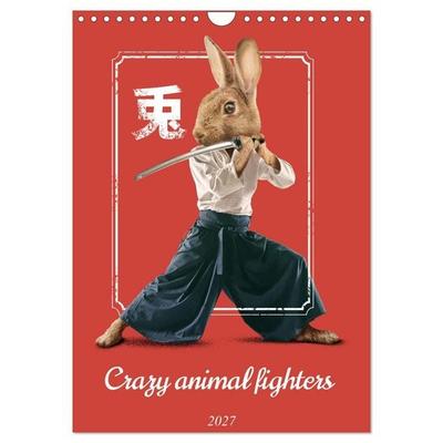 Crazy animal fighters (Wall Calendar 2027 DIN A4 portrait), CALVENDO 12 Month Wall Calendar