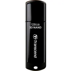 Transcend USB Stick 3D NAND Flash Drive (128 GB, USB-A), USB Stick, Schwarz