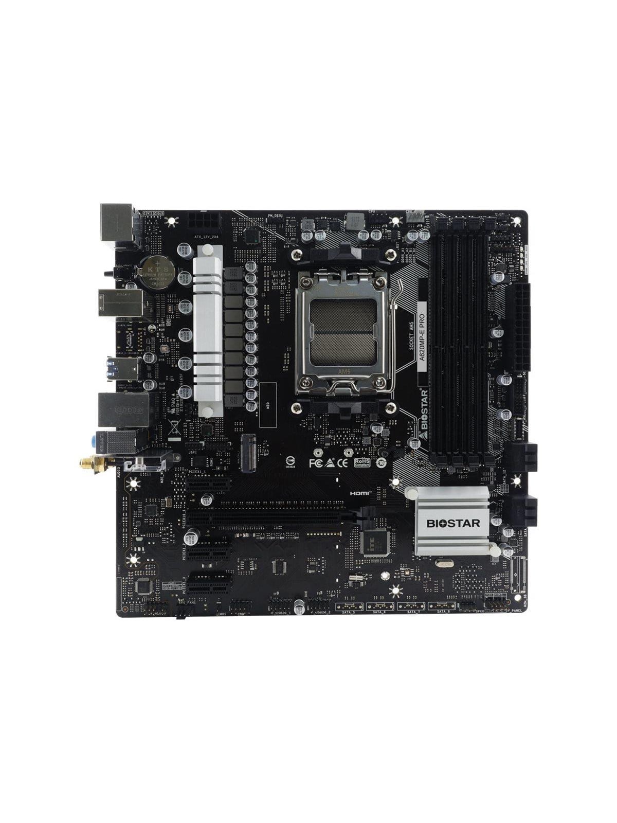 BIOSTAR A620MP-E PRO Mainboard - AMD A620 - AMD AM5 - DDR5 RAM - Micro-ATX