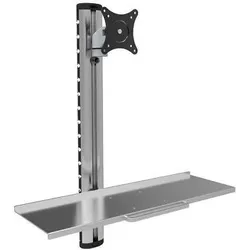 Techly ICA-PLW 01 Flachbildschirm-Tischhalterung 68,6 cm (27") Silber Wand