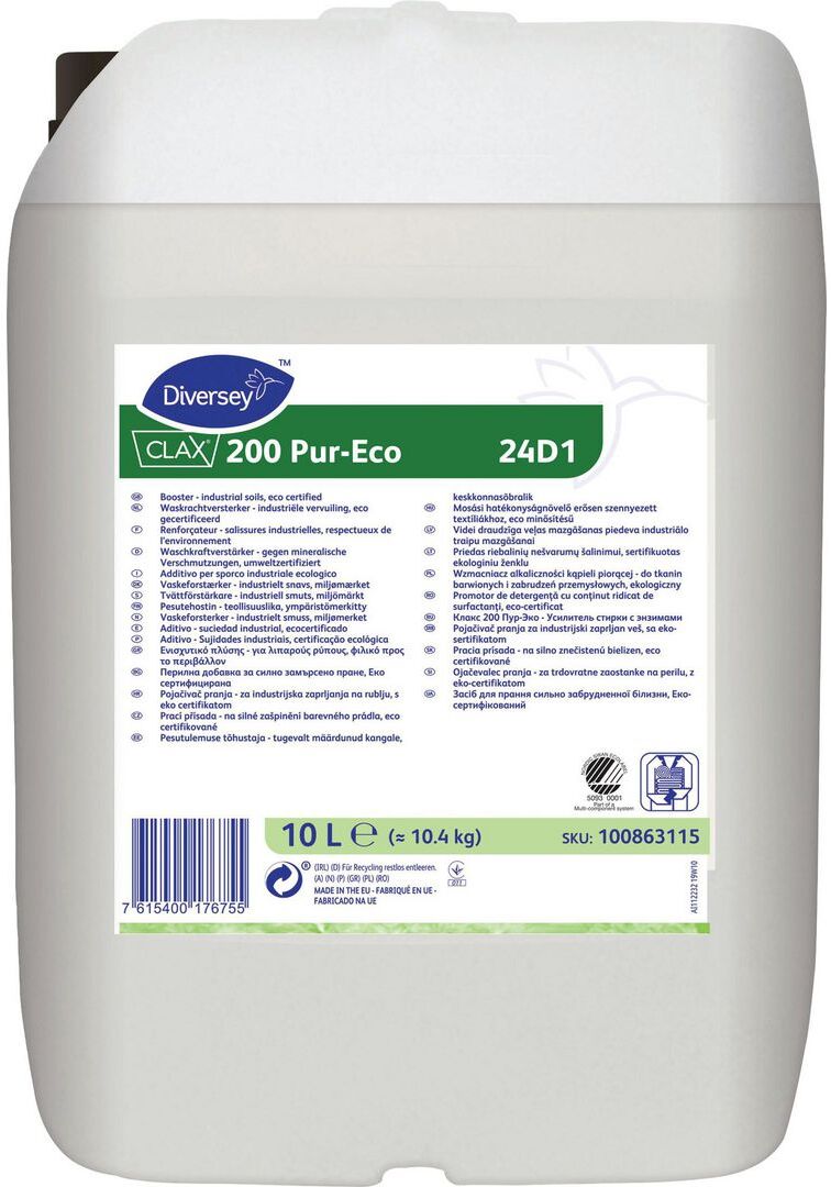 DIVERSEY Tvättförstärkare Clax Pur-Eco 10L