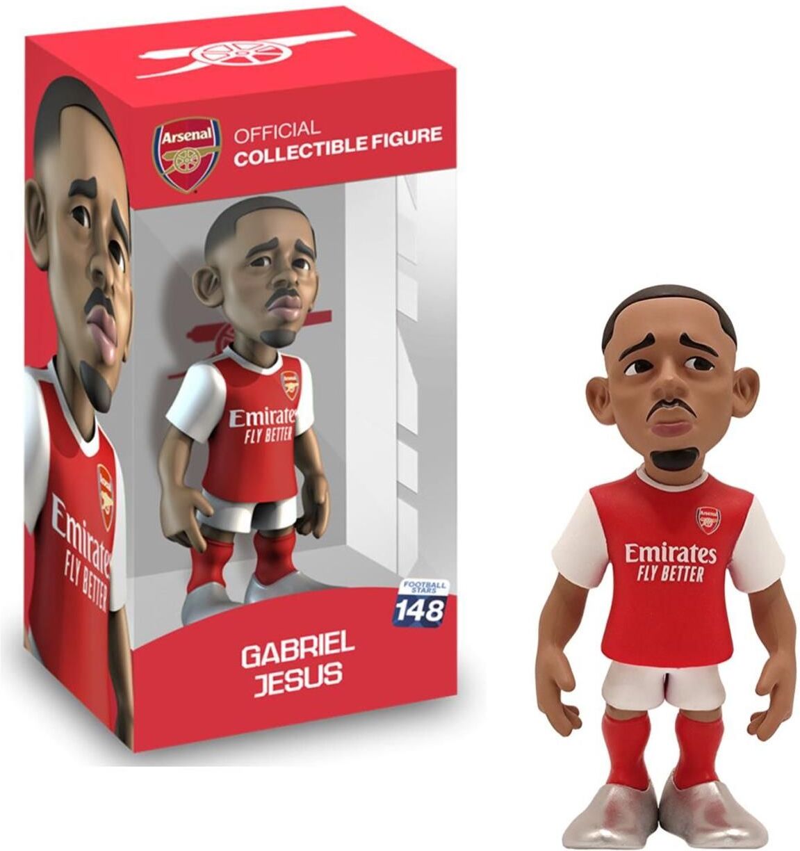 Minix Collectible Figurines: Football Stars - Arsenal Gabriel Jesus Figure 12 cm