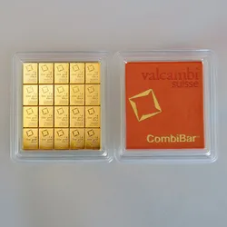 Goldtafel VALCAMBI (20x 1g Au) "CombiBar"