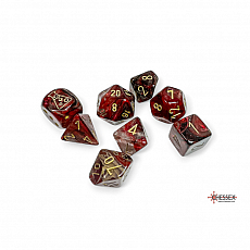 Chessex Würfel - Lab Dice - Borealis Cosmos/gold (7+1 Würfelset-Tube) 297513