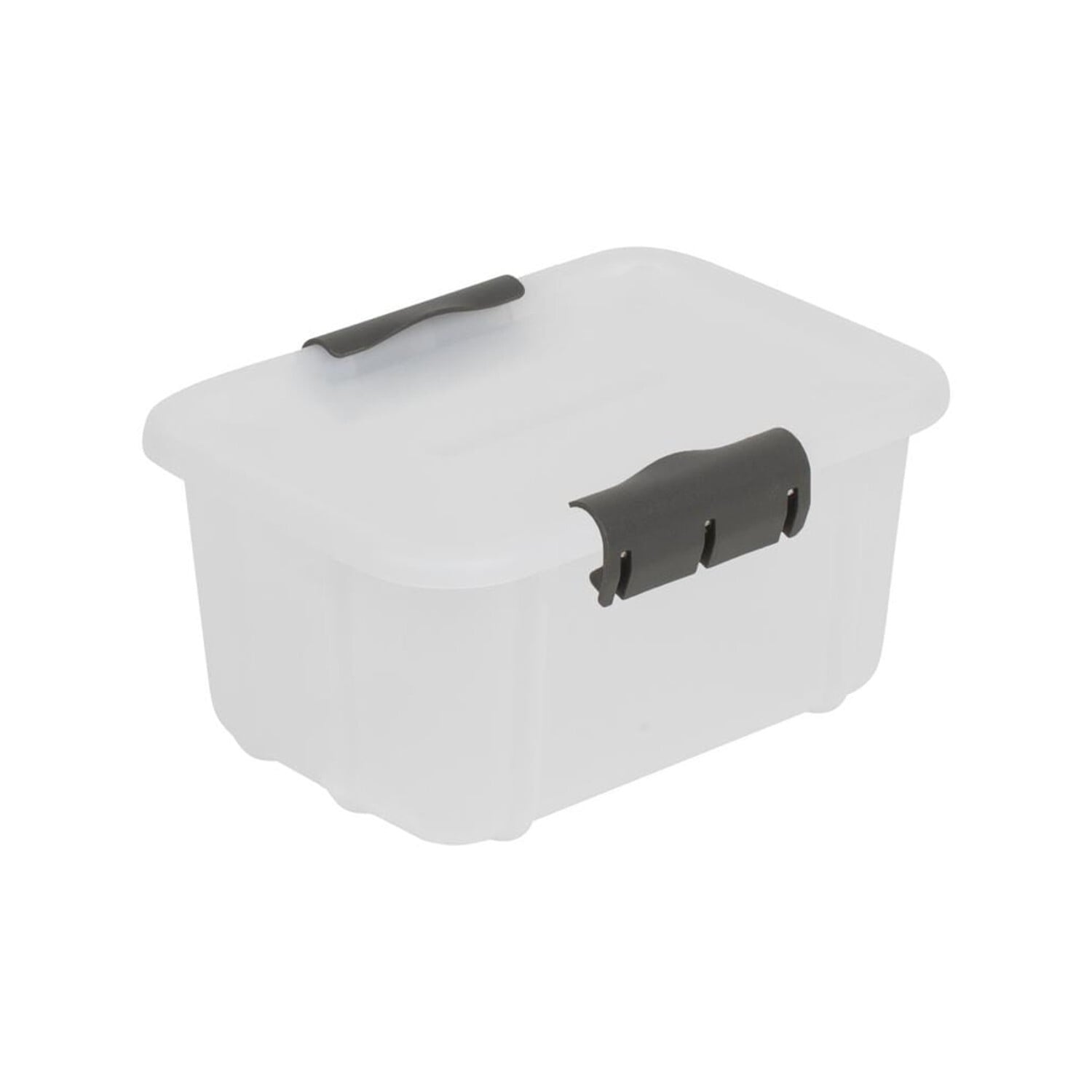 BranQ Velur Opslagcontainer met deksel, Transparant, 3,6 liter