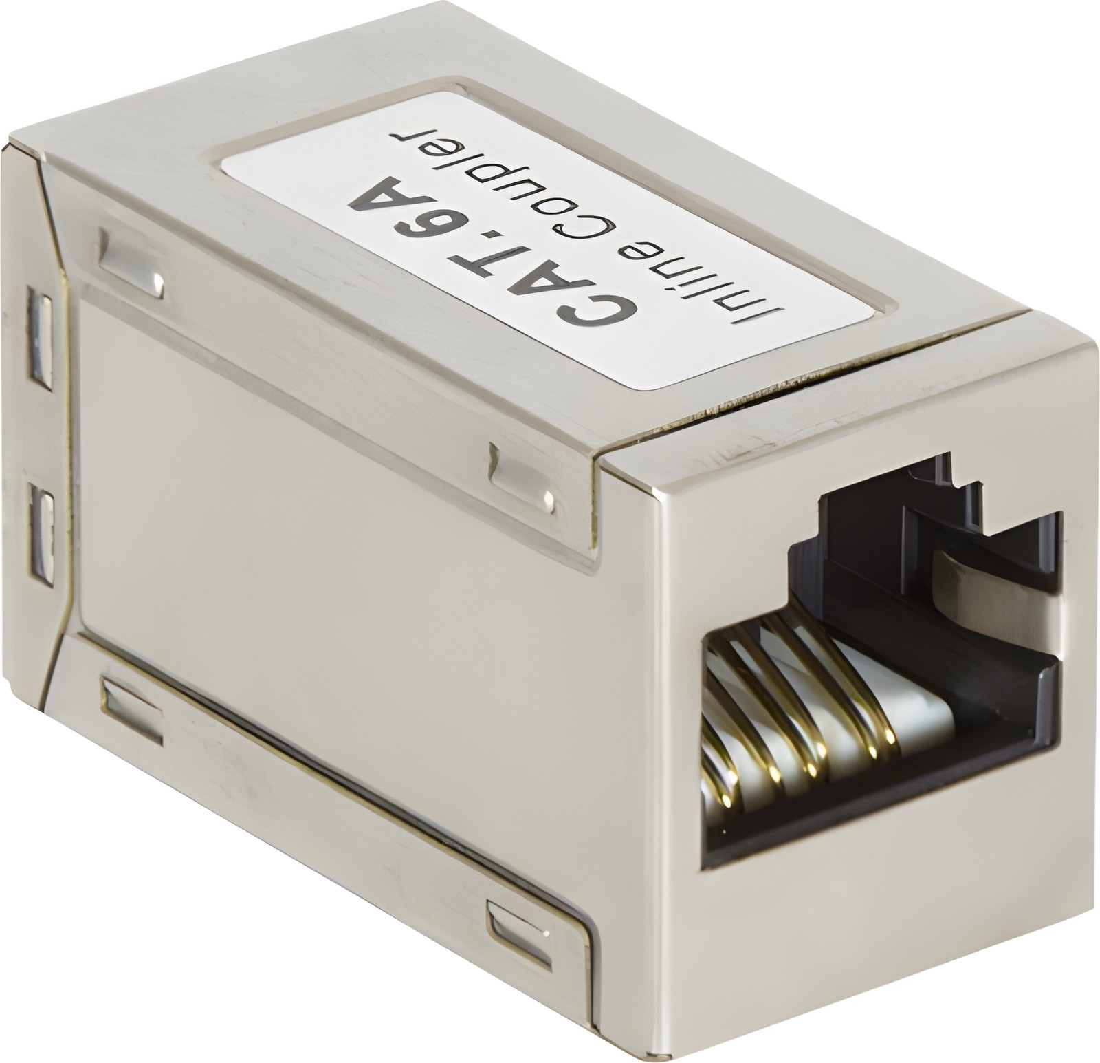 LogiLink CAT 6A patchkabelconnector, 10GE, STP, metalen behuizing, zeer smal, 1 stuk