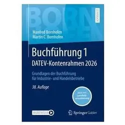 Buchführung 1 DATEV-Kontenrahmen 2026, Fachbücher von Manfred Bornhofen, Martin C. Bornhofen