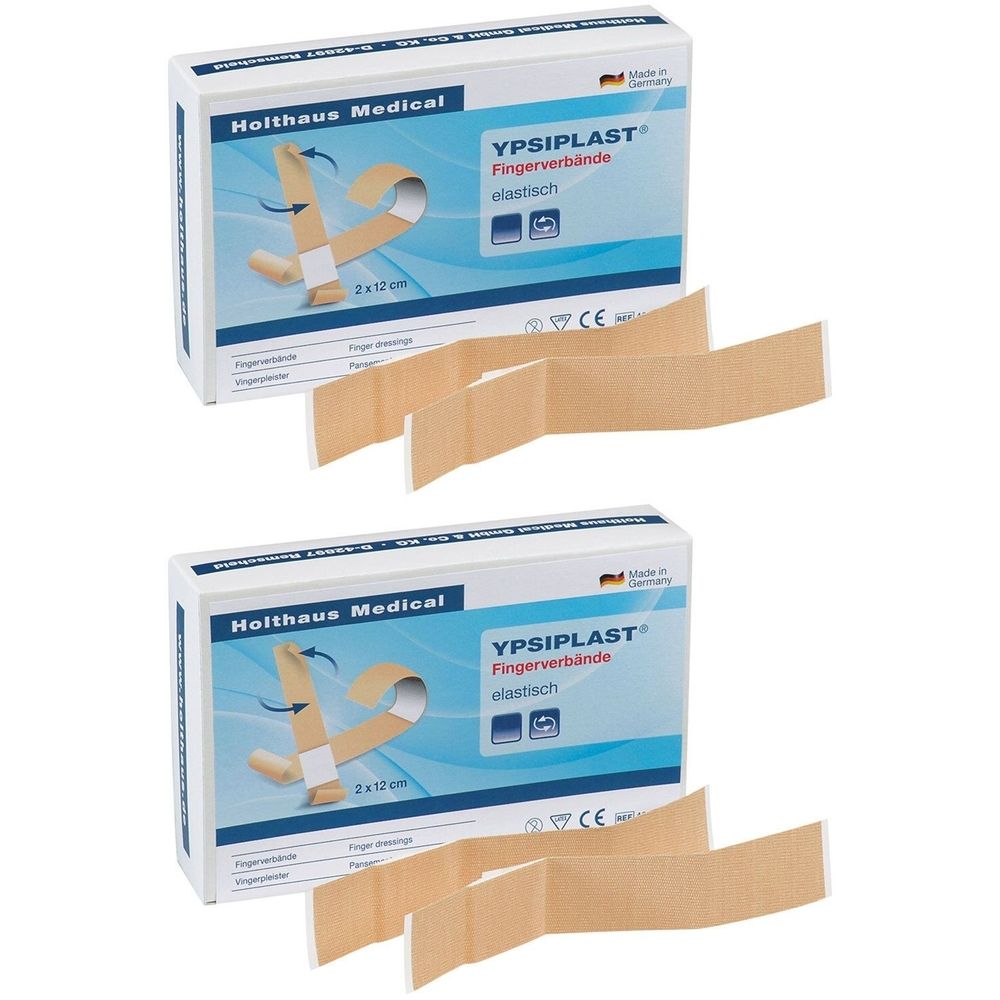 Fingerverband Ypsiplast elastisch 2x12 cm haut 2x 2x100 St Verband