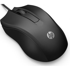 HP Maus 105 Wired Mouse, 822M9UT, optisch, 3 Tasten, 1600 dpi, mit Kabel, schwarz