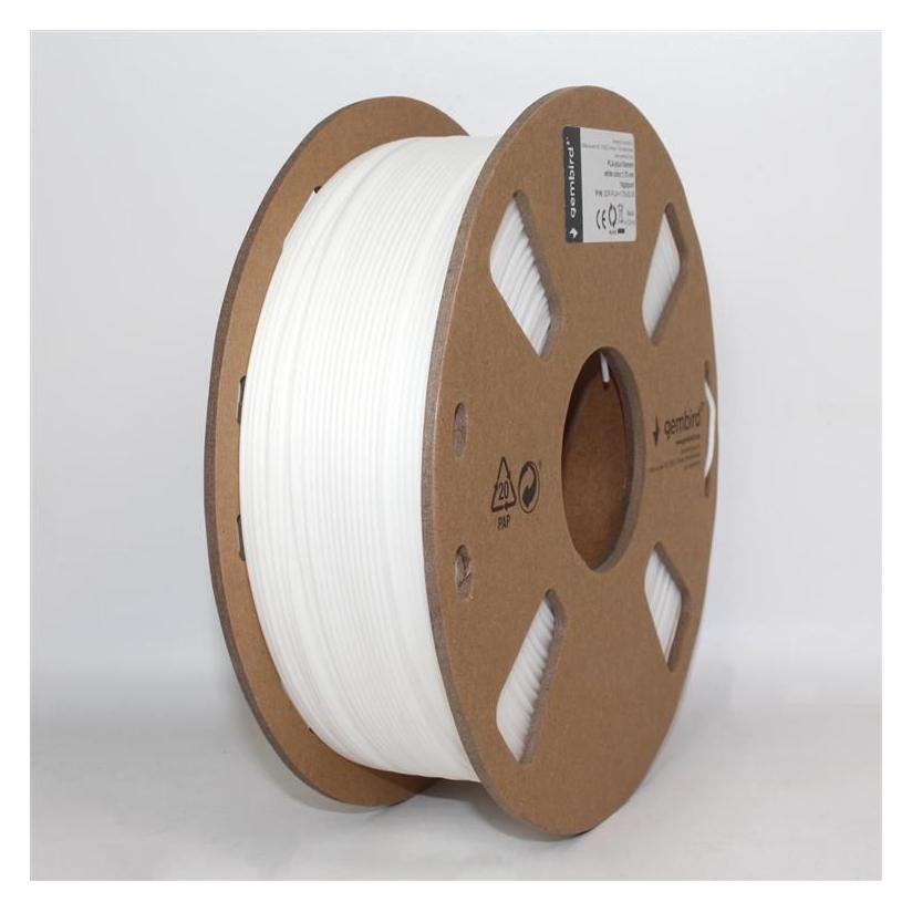 Gembird Flashforge PLA-PLUS filament, baltas, 1.75 mm, 1kg (PLA+, 1000 g, 1.75 mm) (3DP-PLA+1.75-02-W)