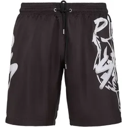 PLEIN SPORT Shorts TIGER, Größe M in Schwarz 0201