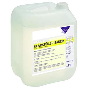 Kleen-Purgatis Klarspüler Sauer, für gewerbliche Spülmaschinen, Kanister, 10 Liter